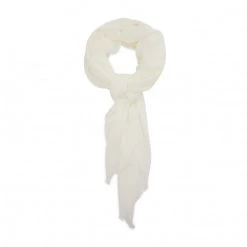 Accessoires Écharpe Tommy Hilfiger - Signature Hijab AW0AW11143 YBL Blanc