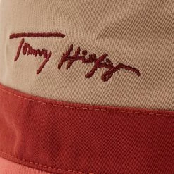 Accessoires Chapeau Tommy Hilfiger - Bucket Iconic Singnature AW0AW11766 0JV Multicolore -Tommy Hilfiger Soldes 8720116464443 0018