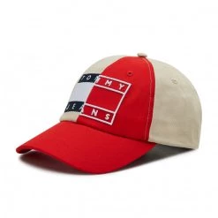 Accessoires Casquette TOMMY HILFIGER - Tjw Heritage Cap Splice AW0AW11769 0GZ Beige, Rouge