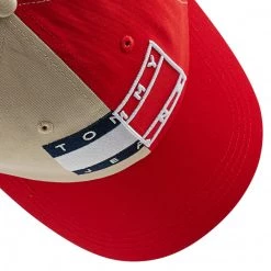 Accessoires Casquette TOMMY HILFIGER - Tjw Heritage Cap Splice AW0AW11769 0GZ Beige, Rouge -Tommy Hilfiger Soldes 8720116469189 0014