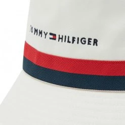 Accessoires Chapeau Tommy Hilfiger - Established Bucket AM0AM08271 YBI Blanc -Tommy Hilfiger Soldes 8720116515268 0158