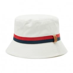 Accessoires Chapeau Tommy Hilfiger - Established Bucket AM0AM08271 YBI Blanc -Tommy Hilfiger Soldes 8720116515268 0160