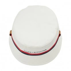 Accessoires Chapeau Tommy Hilfiger - Established Bucket AM0AM08271 YBI Blanc -Tommy Hilfiger Soldes 8720116515268 0161