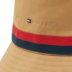 Accessoires Chapeau Tommy Hilfiger - Established Bucket AM0AM08271 RBR Marron -Tommy Hilfiger Soldes 8720116535310 0018