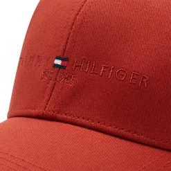 Accessoires Casquette Tommy Hilfiger - Th Established Cap AM0AM08277 Xng Rouge -Tommy Hilfiger Soldes 8720116538939 0169