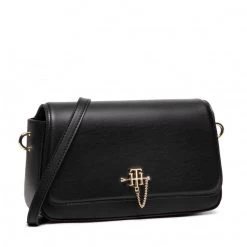 Sacs Sac à Main Tommy Hilfiger - Th Chain Crossover AW0AW11328 BDS Noir -Tommy Hilfiger Soldes 8720116548051 01 ph