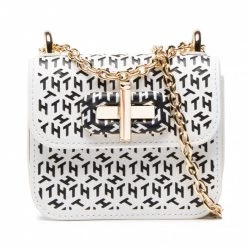 Sacs Sac à Main Tommy Hilfiger - Turnlock Micro Laser Cut AW0AW11369 YWF Blanc