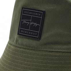 Accessoires Chapeau TOMMY HILFIGER - Modern Surplus Patch Bucket AM0AM08614 RBN Orange, Vert -Tommy Hilfiger Soldes 8720116550016 0232
