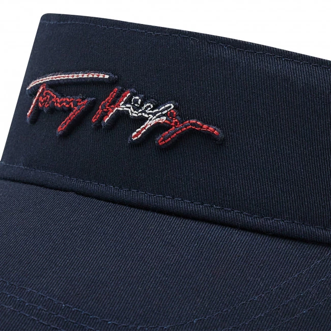 Accessoires Visière Tommy Hilfiger - Iconic Signature Visor AW0AW11680 DW5 Bleu Marine 4 Accessoires Visière Tommy Hilfiger - Iconic Signature Visor AW0AW11680 DW5 Bleu Marine – Image 2