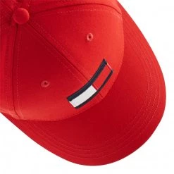 Accessoires Casquette Tommy Hilfiger - Big Flag AU0AU01393 XNL Rouge -Tommy Hilfiger Soldes 8720116553437 0015