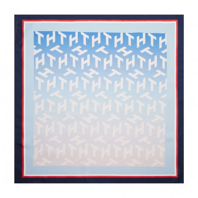 Accessoires Foulard Tommy Hilfiger - Iconic Pop Silk AW0AW12174 0GZ Bleu 5 Accessoires Foulard Tommy Hilfiger - Iconic Pop Silk AW0AW12174 0GZ Bleu – Image 3