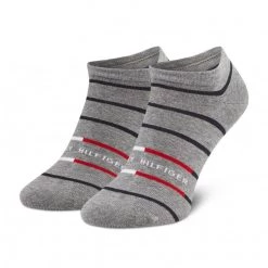 Accessoires Lot De 2 Paires De Chaussettes Basses Homme Tommy Hilfiger - 100002211 Mid Grey Melange 004 Gris -Tommy Hilfiger Soldes 8720245082389 04 ms rz