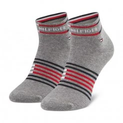 Accessoires Lot De 2 Paires De Chaussettes Hautes Homme Tommy Hilfiger - 100002212 Mid Grey Melange 004 Gris -Tommy Hilfiger Soldes 8720245082464 02 ms rz