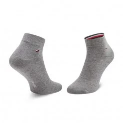 Accessoires Lot De 2 Paires De Chaussettes Hautes Homme Tommy Hilfiger - 100002212 Mid Grey Melange 004 Gris -Tommy Hilfiger Soldes 8720245082464 05 ms rz