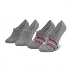 Accessoires Lot De 2 Paires De Socquettes Homme TOMMY HILFIGER - 100002213 Mid Grey Melange 004 Gris