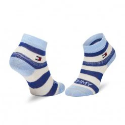 Accessoires Lot De 3 Paires De Chaussettes Basses Enfant TOMMY HILFIGER - 100002326 Blue Combo 002 Multicolore, Bleu -Tommy Hilfiger Soldes 8720245083508 03 rz