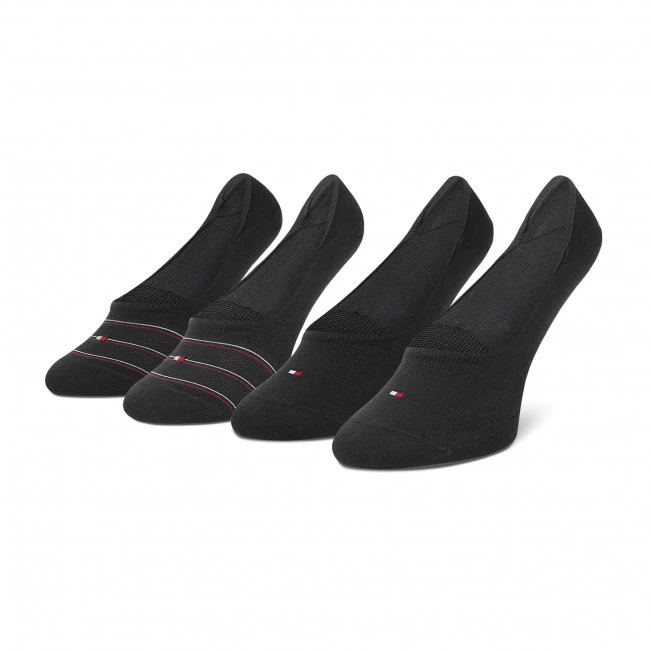 Accessoires Lot De 2 Paires De Socquettes Femme Tommy Hilfiger - 100002819 Black 004 Noir 3 Accessoires Lot De 2 Paires De Socquettes Femme Tommy Hilfiger - 100002819 Black 004 Noir