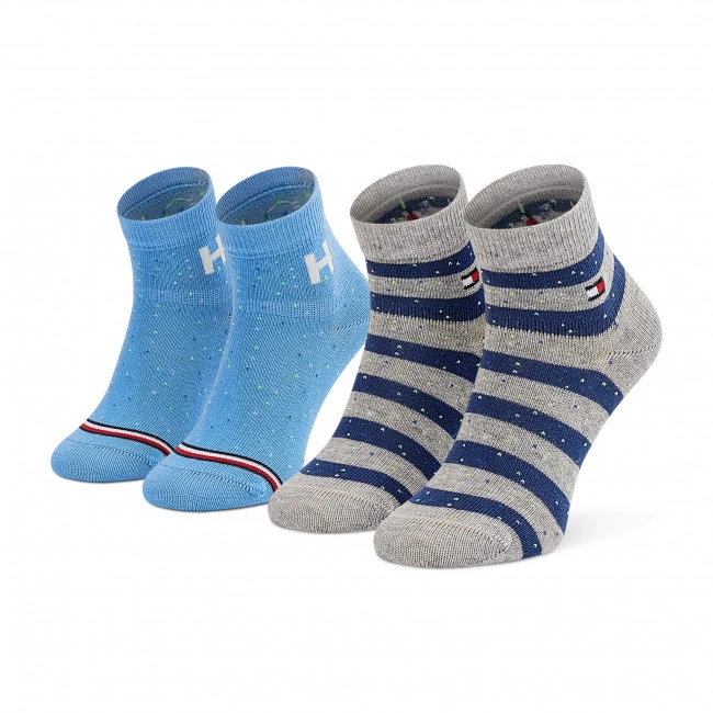 Accessoires Lot De 2 Paires De Chaussettes Hautes Enfant Tommy Hilfiger - 701210506 Blue Combo 003 Multicolore, Bleu 3 Accessoires Lot De 2 Paires De Chaussettes Hautes Enfant Tommy Hilfiger - 701210506 Blue Combo 003 Multicolore, Bleu