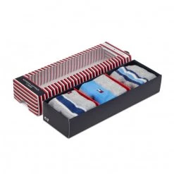 Accessoires Lot De 3 Paires De Chaussettes Hautes Enfant Tommy Hilfiger - 701210509 Blue Combo 003 Bleu, Gris