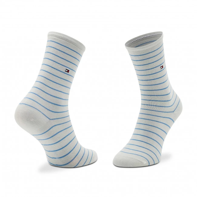 Accessoires Lot De 2 Paires De Chaussettes Hautes Femme TOMMY HILFIGER - 100001494 Blue 019 Beige, Bleu 7 Accessoires Lot De 2 Paires De Chaussettes Hautes Femme TOMMY HILFIGER - 100001494 Blue 019 Beige, Bleu – Image 5