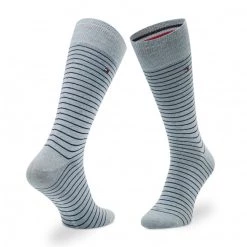 Accessoires Lot De 2 Paires De Chaussettes Hautes Homme Tommy Hilfiger - 100001496 Blue 022 Bleu Marine, Bleu -Tommy Hilfiger Soldes 8720245293792 2pack different 0156