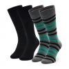 Accessoires Lot De 2 Paires De Chaussettes Hautes Homme TOMMY HILFIGER - 472001001 Grey Melange/Green 043 Noir, Gris