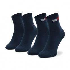 Accessoires Lot De 2 Paires De Chaussettes Basses Homme Tommy Hilfiger - 701218388 Navy 002 Bleu Marine