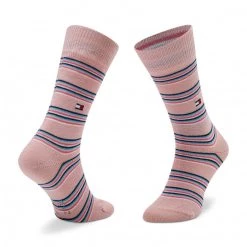 Accessoires Lot De 2 Paires De Chaussettes Hautes Enfant Tommy Hilfiger - 701218954 Light Grey Melange/Pink Rose, Gris -Tommy Hilfiger Soldes 8720245299879 2pack different 0070