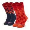 Accessoires Lot De 2 Paires De Chaussettes Basses Enfant TOMMY HILFIGER - 701220266 Orange 001 Bleu Marine, Orange