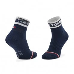 Accessoires Lot De 2 Paires De Chaussettes Hautes Enfant Tommy Hilfiger - 701220270 Navy Combo 001 Blanc, Bleu Marine -Tommy Hilfiger Soldes 8720245383356 2pack different 0032