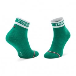 Accessoires Lot De 2 Paires De Chaussettes Hautes Enfant TOMMY HILFIGER - 701220270 Green Combo 003 Blanc, Vert -Tommy Hilfiger Soldes 8720245383424 2pack different 0140