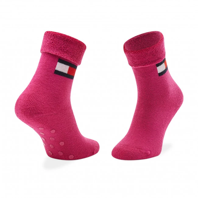 Accessoires Chaussettes Hautes Enfant TOMMY HILFIGER - 701220271 Magenta 001 Rose 4 Accessoires Chaussettes Hautes Enfant TOMMY HILFIGER - 701220271 Magenta 001 Rose – Image 2