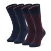 Accessoires Lot De 2 Paires De Chaussettes Hautes Homme Tommy Hilfiger - 701220247 Navy/Red 002 Bleu Marine