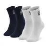 Accessoires Lot De 2 Paires De Chaussettes Hautes Femme Tommy Hilfiger - 701220250 White Combo 001 Blanc, Bleu Marine -Tommy Hilfiger Soldes 8720245385473 2pack different 0007.1