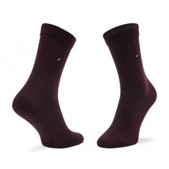 Accessoires Chaussettes Hautes Femme Tommy Hilfiger - 701220253 Beige 004 Beige, Bordeaux -Tommy Hilfiger Soldes 8720245385763 2pack different 0044