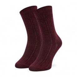 Accessoires Chaussettes Hautes Femme Tommy Hilfiger - 701220260 Burgundy 004 Bordeaux
