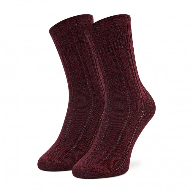 Accessoires Chaussettes Hautes Femme Tommy Hilfiger - 701220260 Burgundy 004 Bordeaux 3 Accessoires Chaussettes Hautes Femme Tommy Hilfiger - 701220260 Burgundy 004 Bordeaux