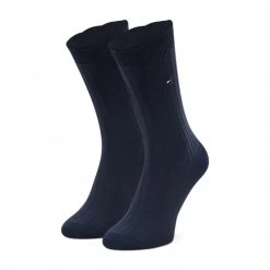 Accessoires Chaussettes Hautes Femme Tommy Hilfiger - 701220261 Navy 001 Bleu Marine