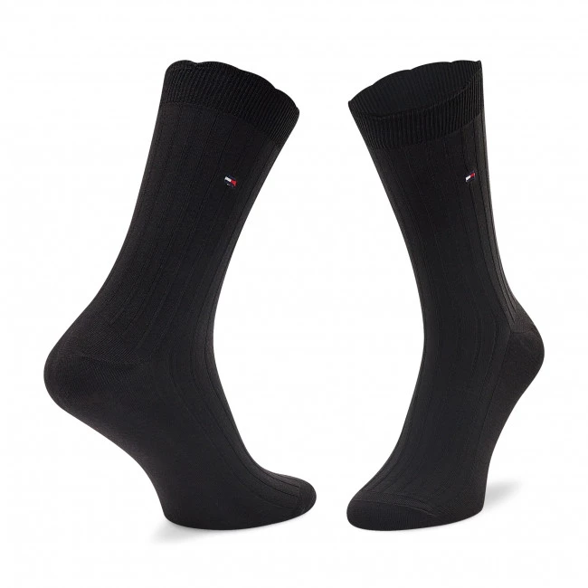 Accessoires Chaussettes Hautes Femme Tommy Hilfiger - 701220261 Black 002 Noir 4 Accessoires Chaussettes Hautes Femme Tommy Hilfiger - 701220261 Black 002 Noir – Image 2