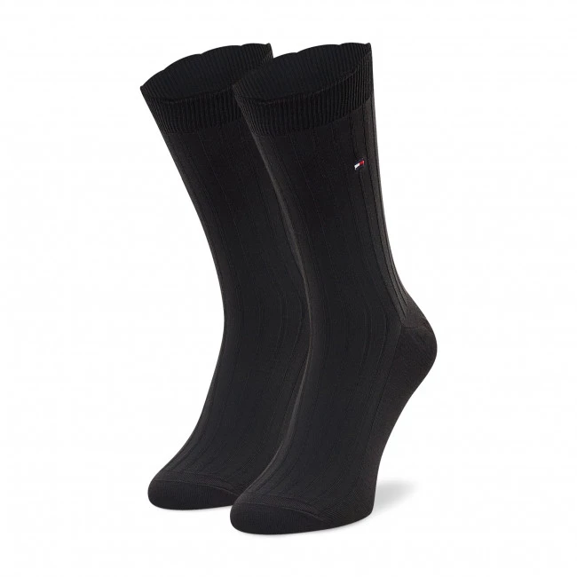 Accessoires Chaussettes Hautes Femme Tommy Hilfiger - 701220261 Black 002 Noir 3 Accessoires Chaussettes Hautes Femme Tommy Hilfiger - 701220261 Black 002 Noir