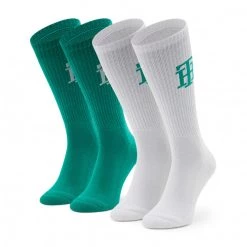 Accessoires Chaussettes Hautes Homme Tommy Hilfiger - 701221053 Green 003 Blanc, Vert