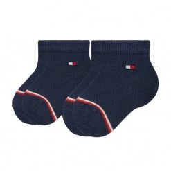 Accessoires Lot De 2 Paires De Chaussettes Hautes Enfant Tommy Hilfiger - 701220516 Navy 001 Bleu Marine