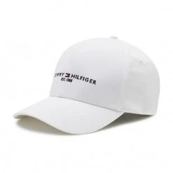 Accessoires Casquette TOMMY HILFIGER - Th Established Cap AM0AM07352 YCF Blanc