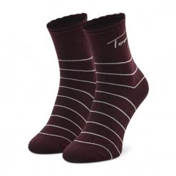 Accessoires Lot De 2 Paires De Chaussettes Hautes Femme Tommy Hilfiger - 701220252 Burgundy 004 Bordeaux 11 Accessoires Lot De 2 Paires De Chaussettes Hautes Femme Tommy Hilfiger - 701220252 Burgundy 004 Bordeaux -Tommy Hilfiger Soldes a 8720245385695 2pack different 0119