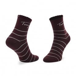 Accessoires Lot De 2 Paires De Chaussettes Hautes Femme Tommy Hilfiger - 701220252 Burgundy 004 Bordeaux 10 Accessoires Lot De 2 Paires De Chaussettes Hautes Femme Tommy Hilfiger - 701220252 Burgundy 004 Bordeaux -Tommy Hilfiger Soldes a 8720245385695 2pack different 0120