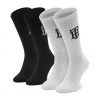 Accessoires Lot De 2 Paires De Chaussettes Hautes Homme TOMMY HILFIGER - 701221053 Black 004 Blanc, Noir, Multicolore -Tommy Hilfiger Soldes a 8720245386449 2pack different 0110.1