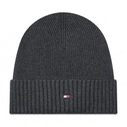 Accessoires Bonnet TOMMY HILFIGER - Essential Flag Beanie AM0AM10337 PA7 Gris