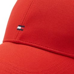 Accessoires Casquette Tommy Hilfiger - Essential Flag AM0AM10355 XNJ Rouge -Tommy Hilfiger Soldes a 8720641980579 0027