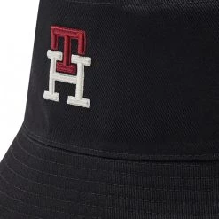 Accessoires Chapeau Tommy Hilfiger - Bucket Prep Mono Rev AM0AM10340 BDS Noir, Vert -Tommy Hilfiger Soldes a 8720641982450 0149