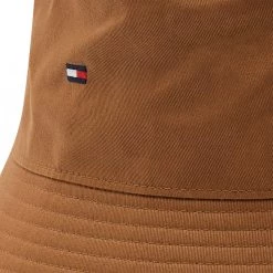 Accessoires Chapeau Tommy Hilfiger - Bucket Essential Flag AM0AM10336 GWJ Marron -Tommy Hilfiger Soldes a 8720641982887 0154